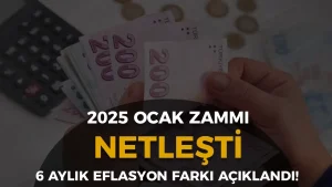 2025 Ocak Maaş Zammı Netleşti: 6 Aylık Enflasyon Farkı Açıklandı