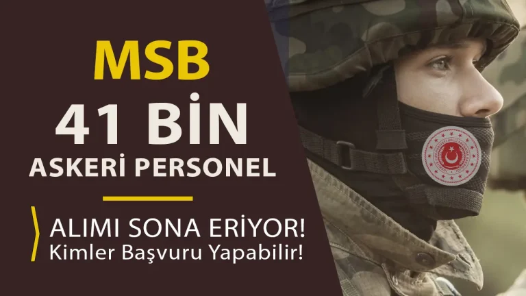 msb askeri personel alımı