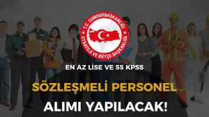 Cumhurbaşkanlığı SBB 10 Destek Personeli Alacak( Aşçı, Garson, Bulaşıkçı ve Temizlik )