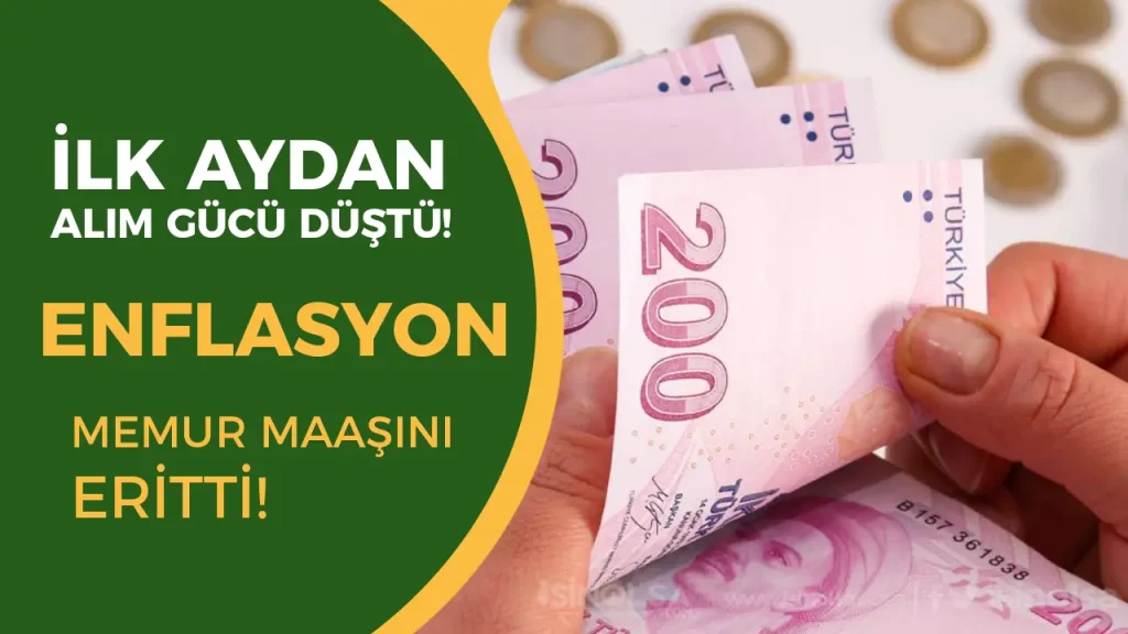 Ocak 2025 Enflasyonu Memur Maaşlarını Eritti! Alım Gücü Daha İlk Aydan Azaldı