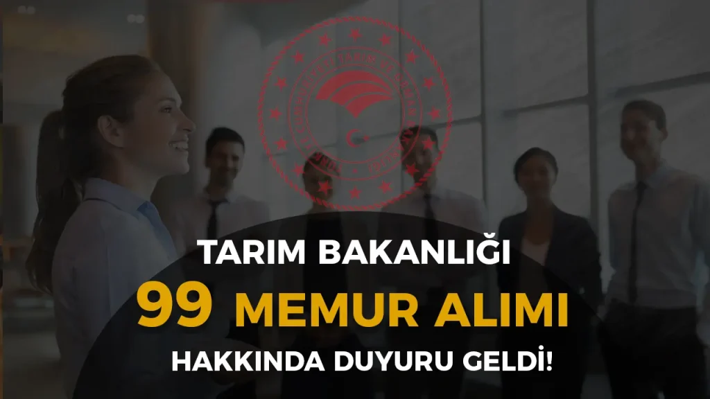 TARIM BAKANLIĞI UZMAN YARDIMCISI