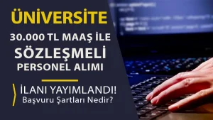 Bartın Üniversitesi En Az 30 Bin TL Maaş İle Büro Personeli Alımı Yapacak!