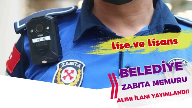 İstanbul Bayrampaşa Belediyesi 10 Zabıta Memuru Alımı ( Lise ve Lisans )