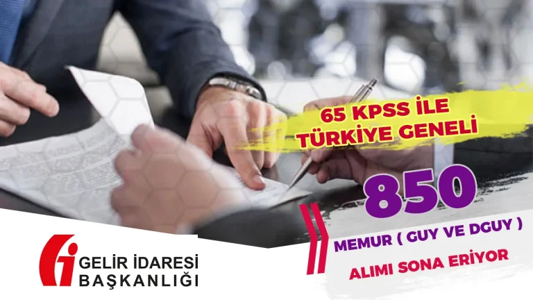 Gelir İdaresi 2025 Yılı 850 GUY ve DGUY Alımı Ön Başvurusu Sona Eriyor!