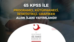 Göç İdaresi Programcı, Kütüphaneci, Grafiker ve İstatistikçi Alımı 2025