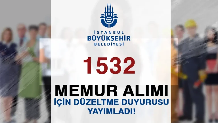 ibb 1532 memur alımı düzeltme