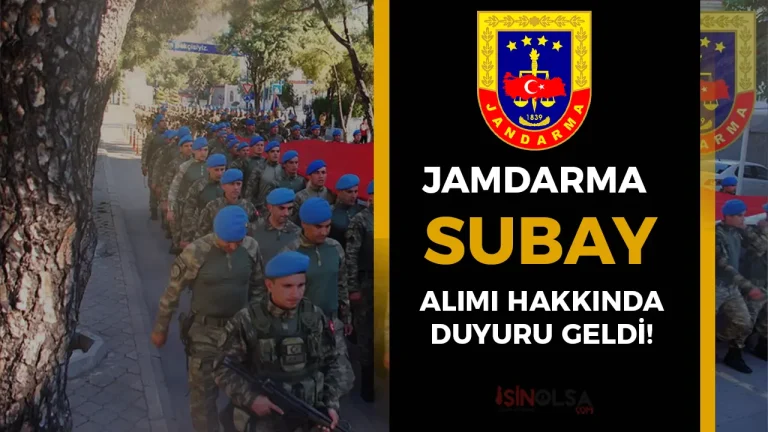 Jandarma 2025 Yılı 150 Subay Alımı Temini Çağrısı Yapıldı!