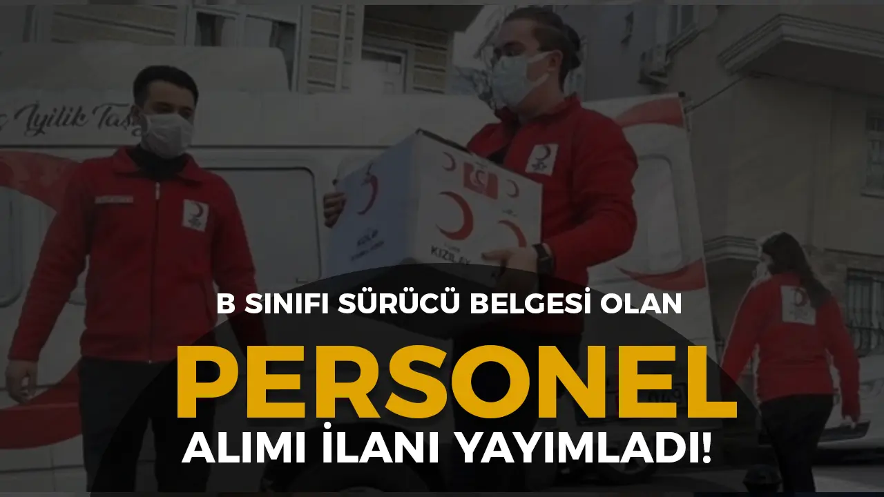 kızılay personel alımı ilanı