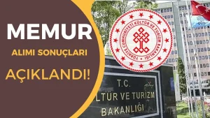 Kültür Bakanlığı Memur Alımı Sınava Katılmaya Hak Kazanan Adaylar Açıklandı!