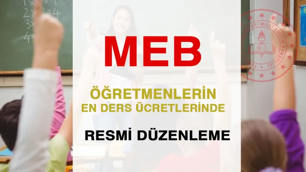 meb ek ders ücretlerinde düzenleme