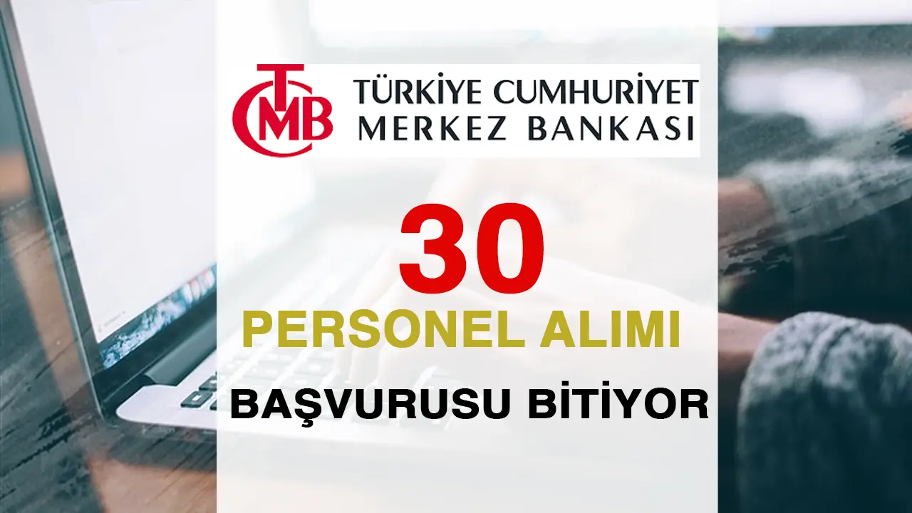 merkez bankası 30 personel alımı