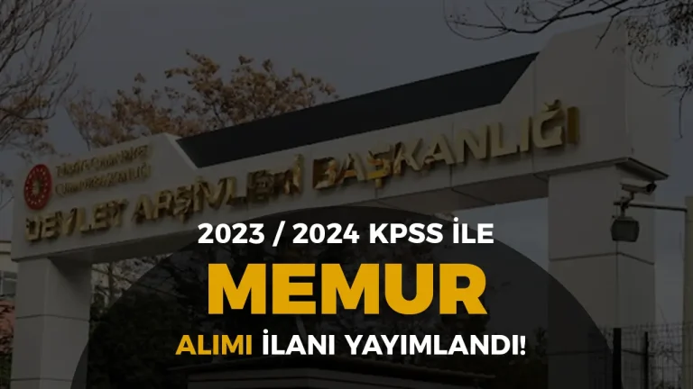 Devlet Arşivleri ( CDA ) 2 Şehir 20 Memur Alımı Yapacak ( Uzman Yardımcısı )