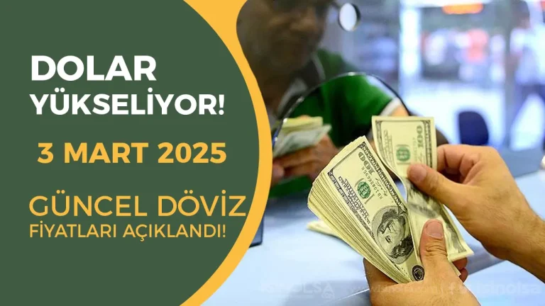 Dolar ve Euro Yükselişte! 3 Mart 2025 Güncel Döviz Kurları