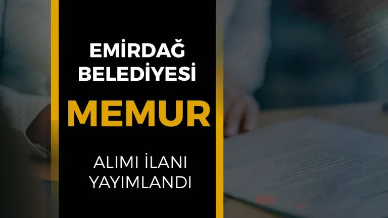 Emirdağ Belediyesi Memur Alımı İlanı