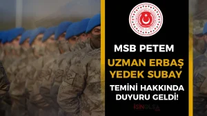 MSB Kara Kuvvetleri Uzman Erbaş Alımı ve Yedek Subay Hakkında Duyuru Geldi