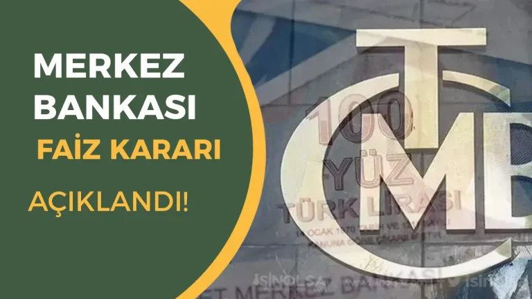 Merkez Bankası’ndan Sürpriz Karar- Politika Faizi ,5’e Düşürüldü!