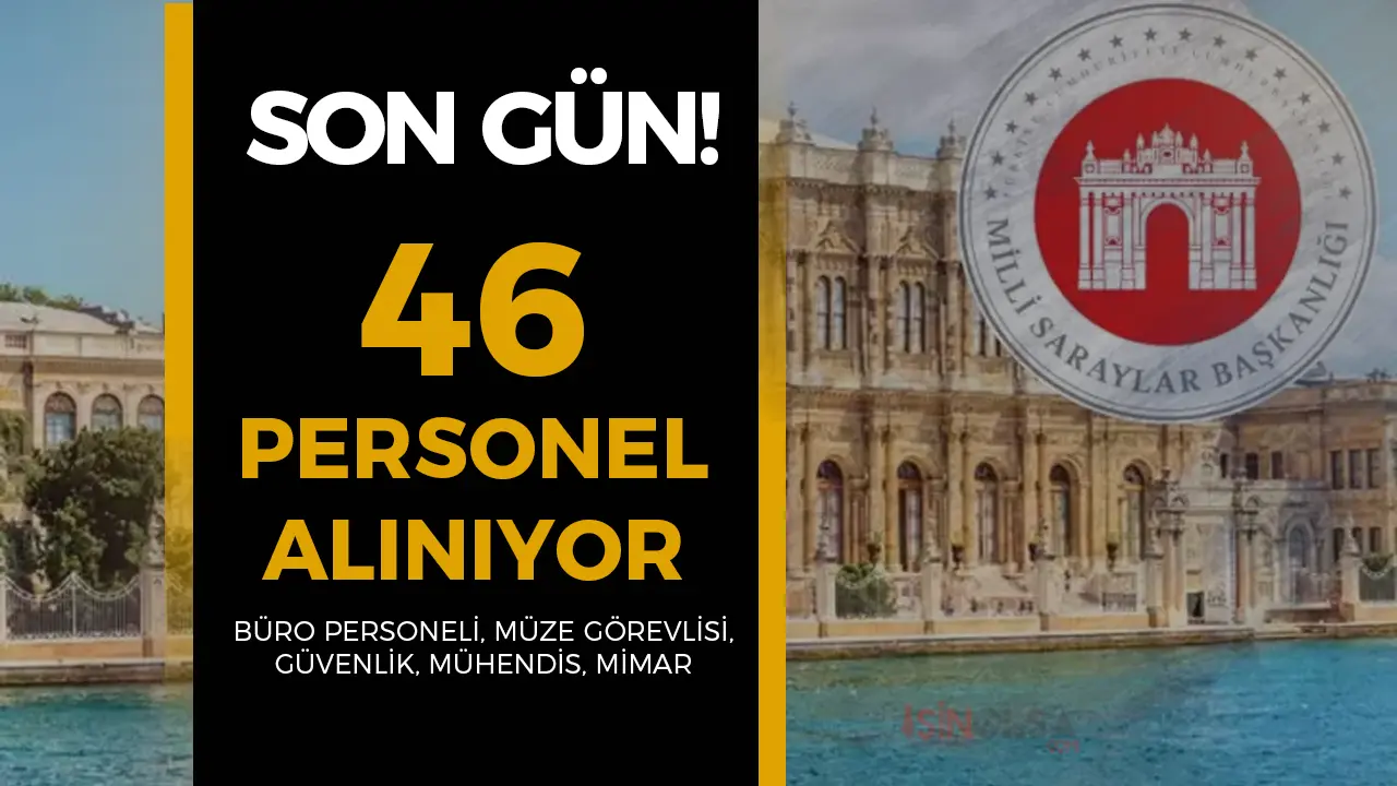 Milli Saraylar İdaresi 46 Personel Alımı Sonuçları? Taban KPSS?