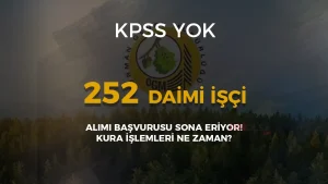 OGM KPSS siz 252 Daimi İşçi Alımı Kura İşlemleri ve Sonuçları?