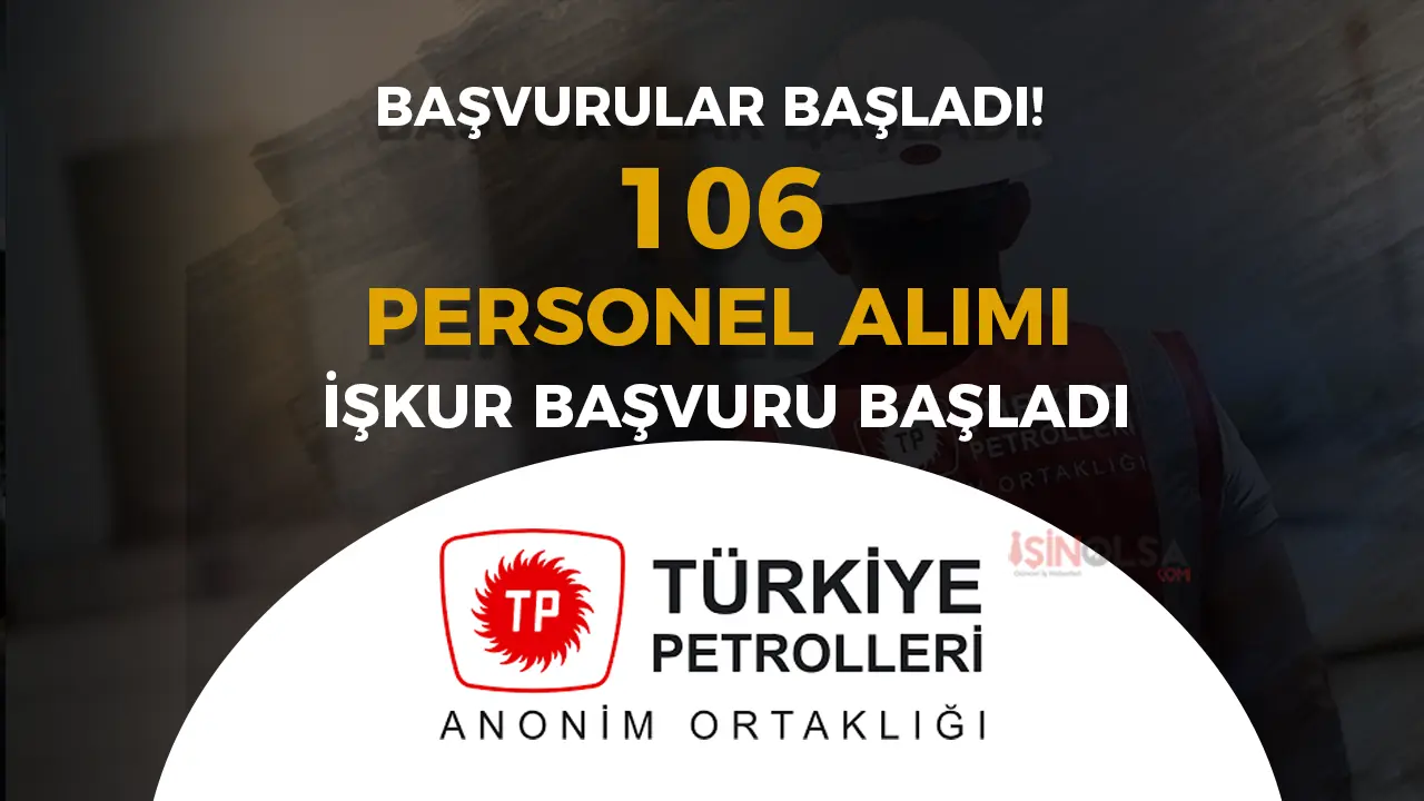 TPAO İŞKUR İle 106 Personel Alımı Başvuru İş İlanı No Yayımlandı!