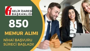 Gelir İdaresi 850 Memur ( GUY – DGUY ) Alımı Nihai Başvurusu Başladı!